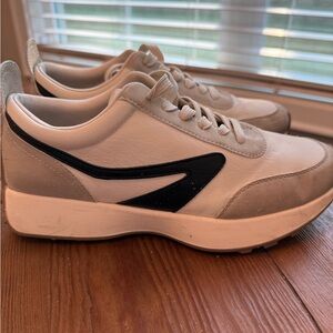 Womens Bone and Black Dolce Vita Sneakers